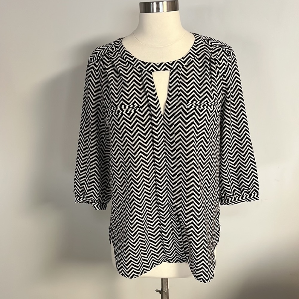 French Connection Chevron Top